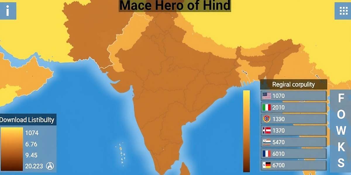 Mace Hero Of Hind regional popularity map showing download distribution across India